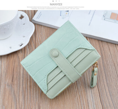 Fashion Zipper Hasp Leather Wallet Card Holder - Image 10