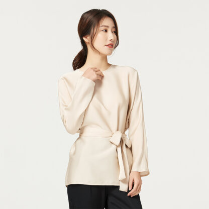 Women's Loose And Fashionable Double Joss Satin Silk Shirt - Image 3