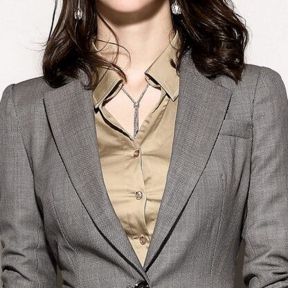Women's Temperament Fashion Thin Wool Professional Suit - Image 4