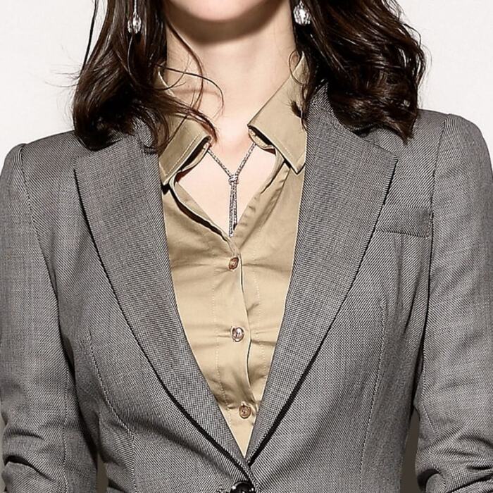 Women's Temperament Fashion Thin Wool Professional Suit - Image 4