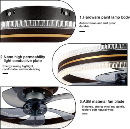 Ceiling Fan Home Integrated Invisible Ceiling Fan Light - Image 8