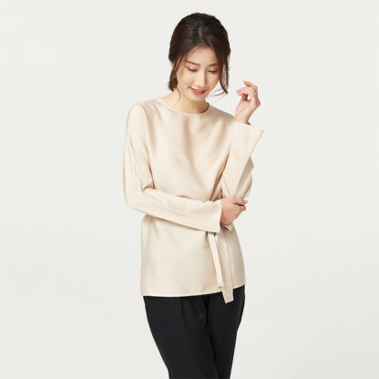 Women's Loose And Fashionable Double Joss Satin Silk Shirt - Image 2