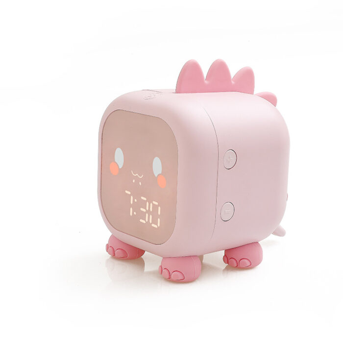 Children'S Creative Electronic Clock, Cartoon Dinosaur Small Alarm Clock, Wake Up Light, Sound Control Alarm Clock - Image 2