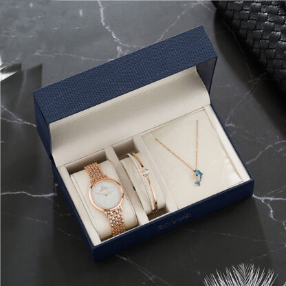 Luxury Watch Gifts For Women Earrings Ring Necklace Bracelet - Image 3