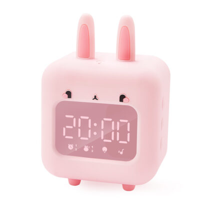 Children's Rabbit-shaped Musical Clock With Night Light - Image 5