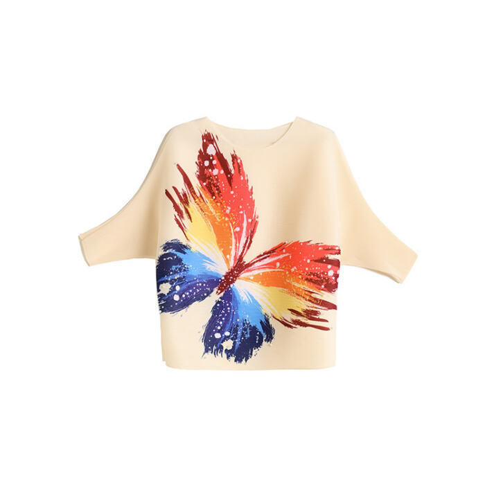 Women's Summer Butterfly Print Top Casual Loose T-Shirt - Image 4