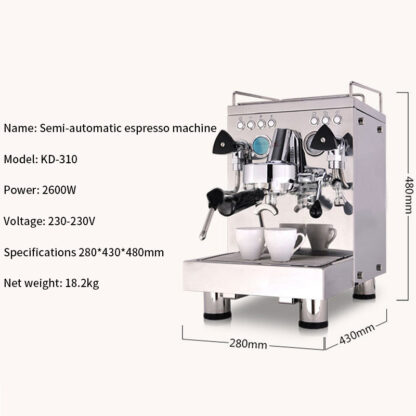 Full Semi-automatic Espresso Machine For Home And Business Use - Image 4