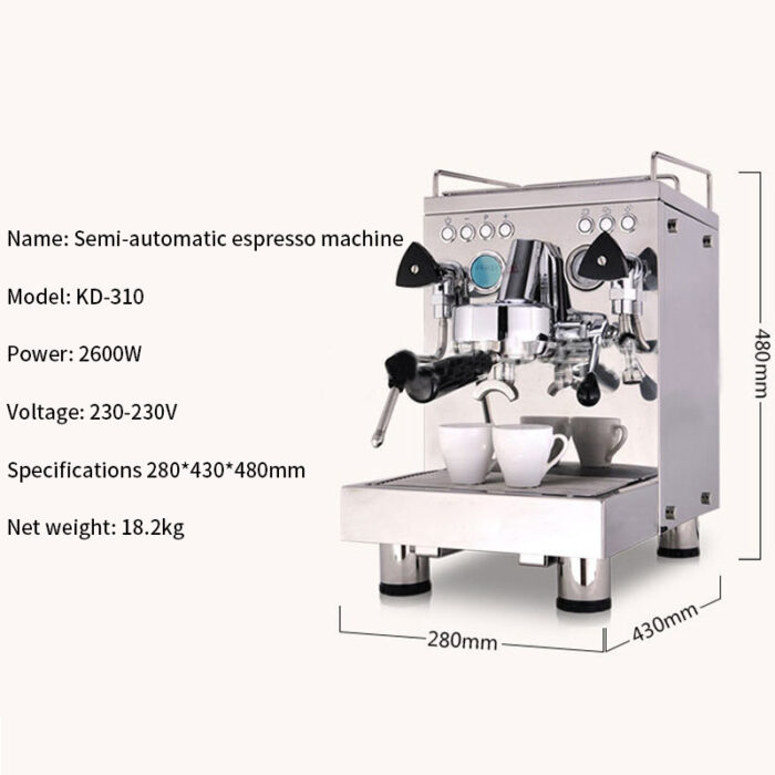Full Semi-automatic Espresso Machine For Home And Business Use - Image 4