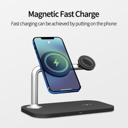 Cross-border Three-in-one Magnetic Wireless Charger - Image 3