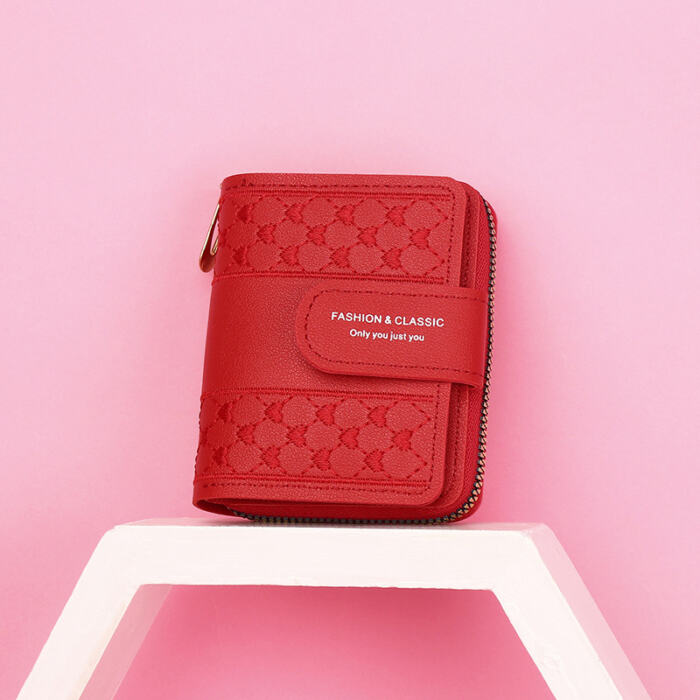 Short Large Capacity Zipper Coin Purse All-match Love - Image 5