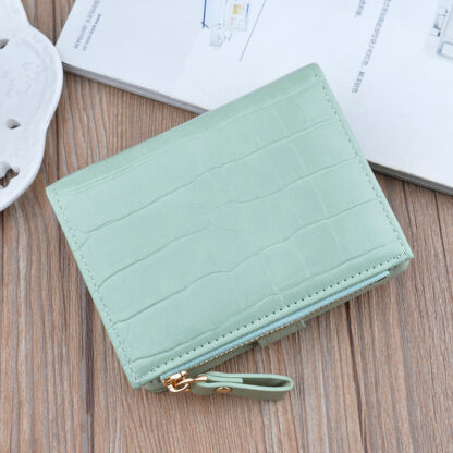 Fashion Zipper Hasp Leather Wallet Card Holder - Image 9