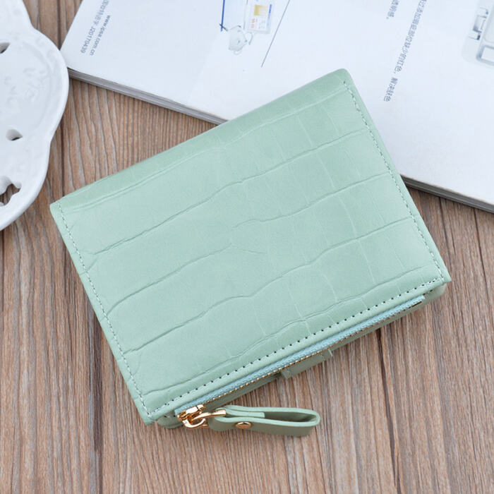 Fashion Zipper Hasp Leather Wallet Card Holder - Image 9