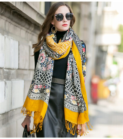 Winter Luxury Brand Plaid Cashmere Women Oversized - Image 5