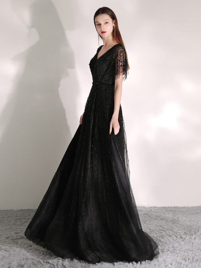 Women's Fashion Temperament Solid Color Dress - Image 2