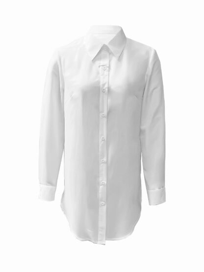 Long And Simple Casual Shirts Can Be Worn In Four Seasons. - Image 5