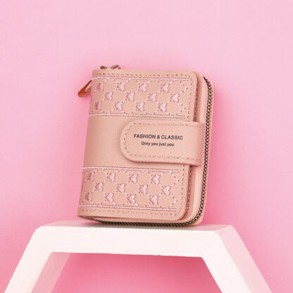 Short Large Capacity Zipper Coin Purse All-match Love - Image 7