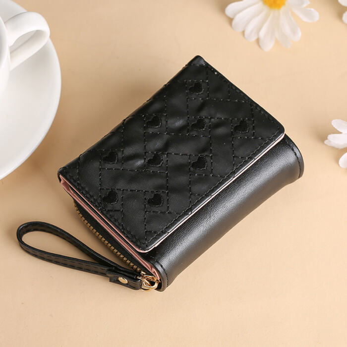 Short Style Small Purse Embroidery Coin Purse Multi-card Buckle Zipper Purse - Image 6