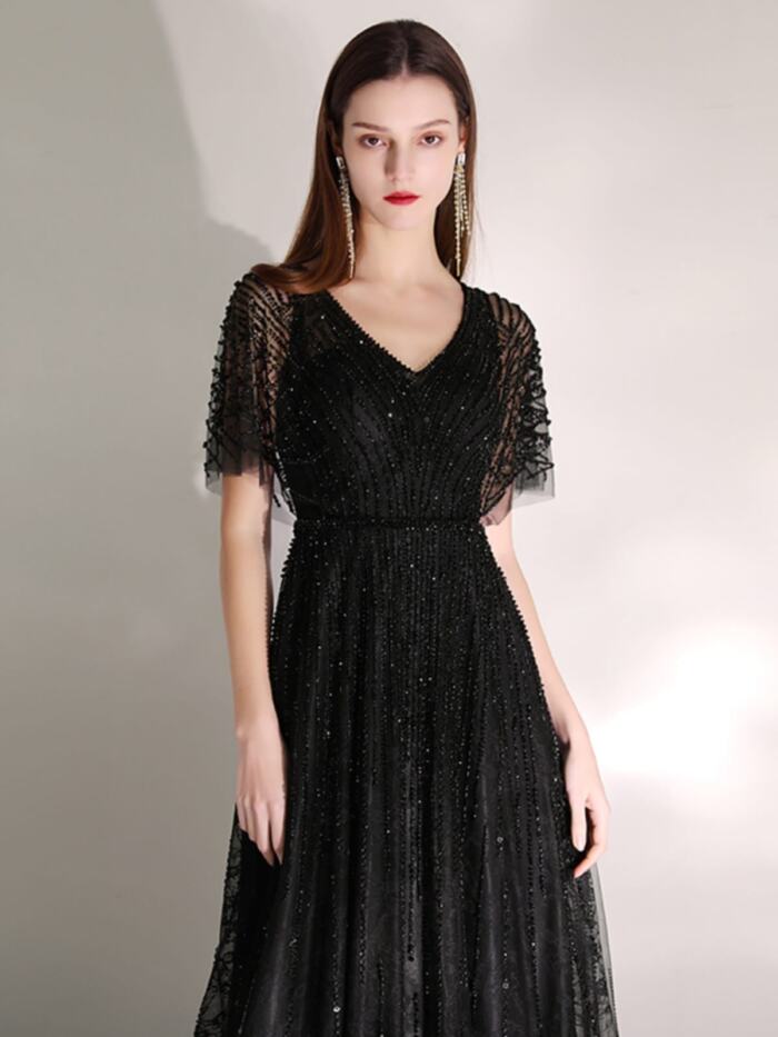 Women's Fashion Temperament Solid Color Dress - Image 5