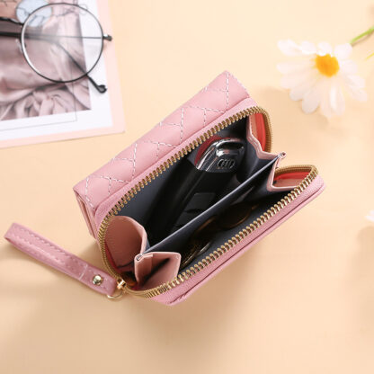 Short Style Small Purse Embroidery Coin Purse Multi-card Buckle Zipper Purse - Image 2