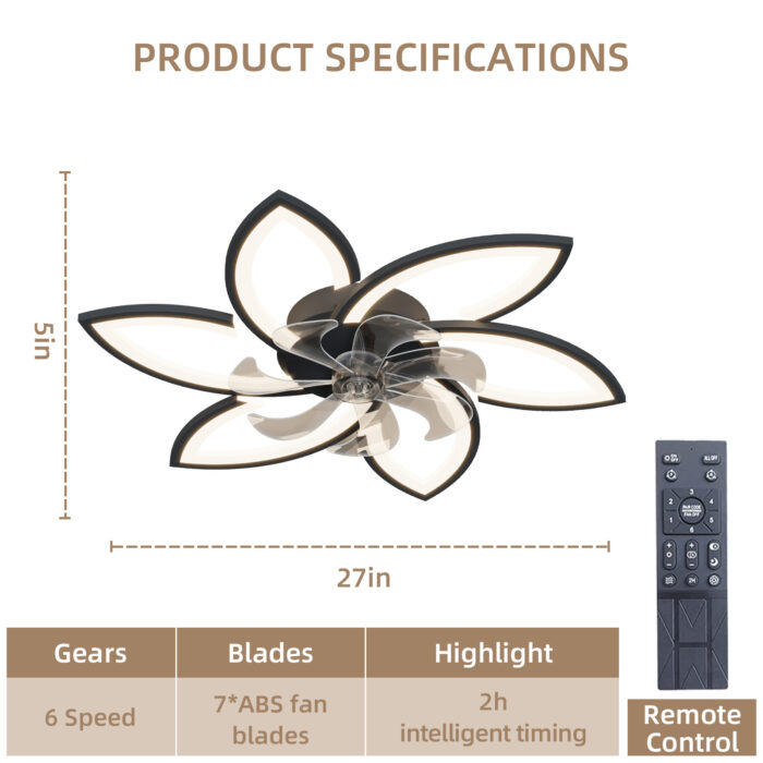 Acrylic Ceiling Fan - Image 4