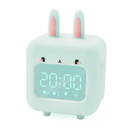Children's Rabbit-shaped Musical Clock With Night Light - Image 3