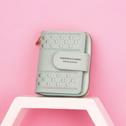 Short Large Capacity Zipper Coin Purse All-match Love - Image 9