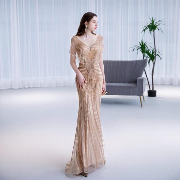 New Temperament Queen Bride Party Toast Dress - Image 2