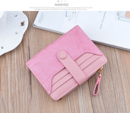 Fashion Zipper Hasp Leather Wallet Card Holder - Image 5