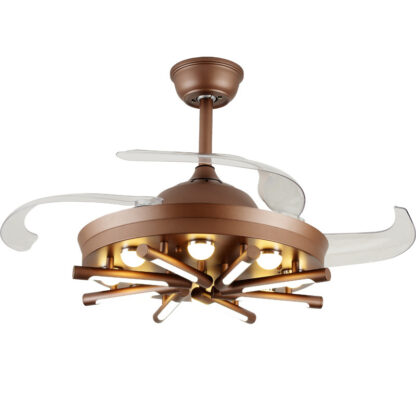 Living Room With Fan Retractable Fan Lamp One - Image 6