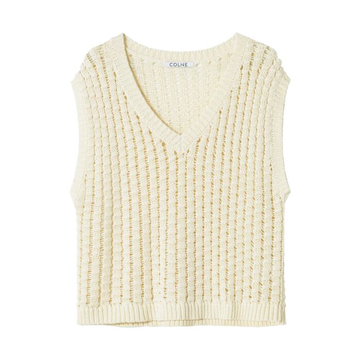 Knitted Vest Women's Three-dimensional Cotton V-neck Large Sense - Image 5