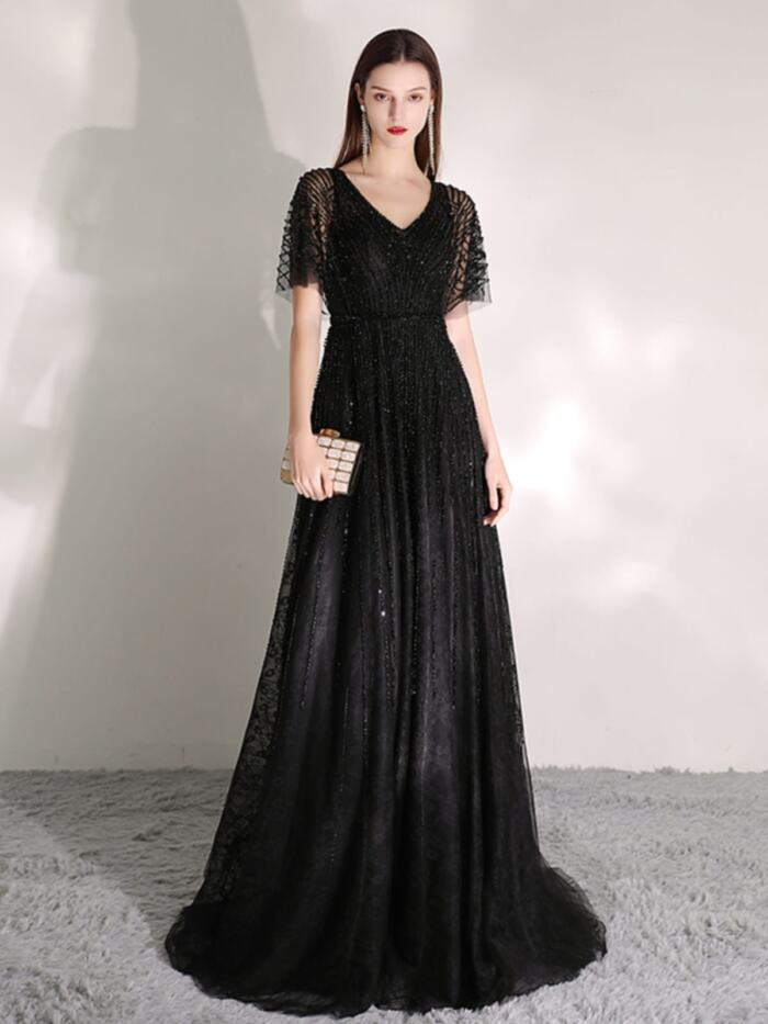 Women's Fashion Temperament Solid Color Dress - Image 4