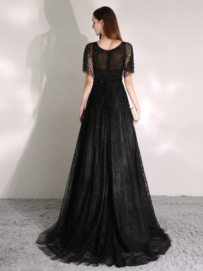 Women's Fashion Temperament Solid Color Dress - Image 3