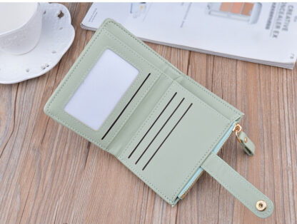 Fashion Zipper Hasp Leather Wallet Card Holder - Image 6