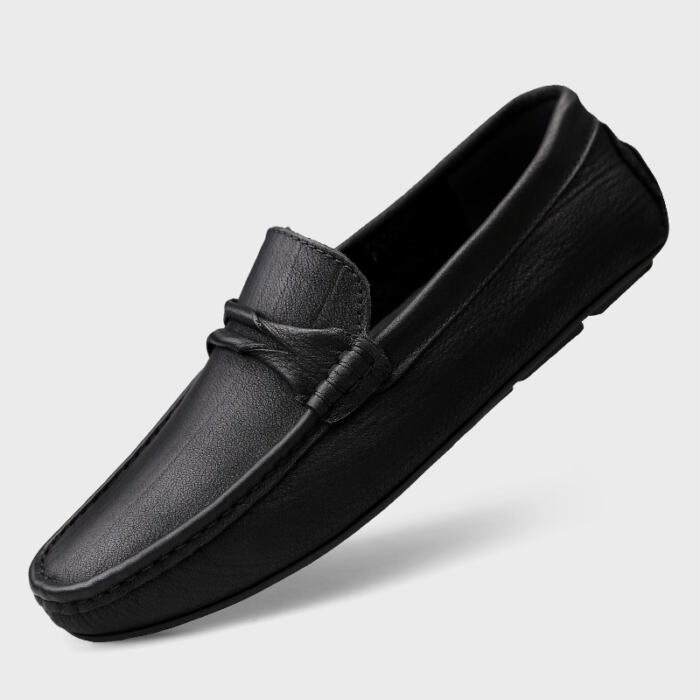 Genuine Leather Slip-on Lofter Peas Casual Shoes Men - Image 6