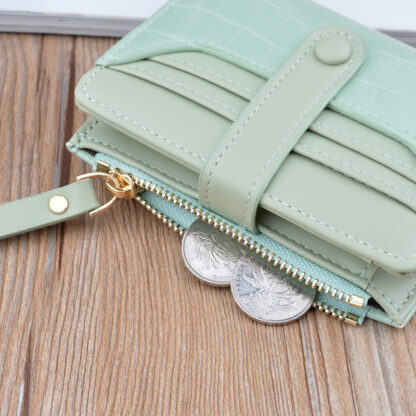 Fashion Zipper Hasp Leather Wallet Card Holder - Image 8