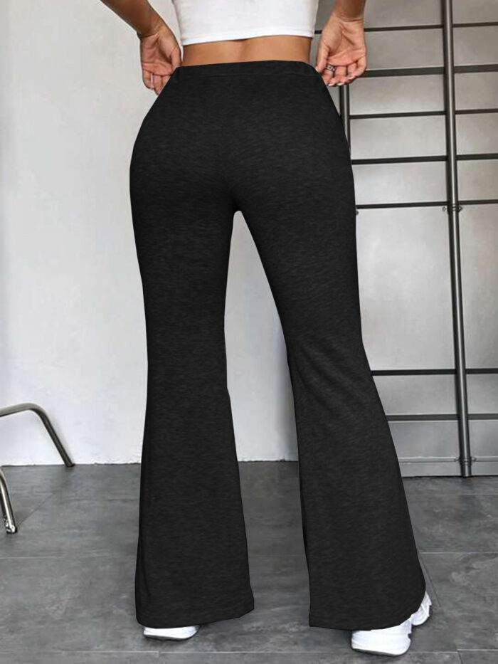 European And American Stitching Yoga Exercise Pants Outdoor Casual Flared Pants - Image 2