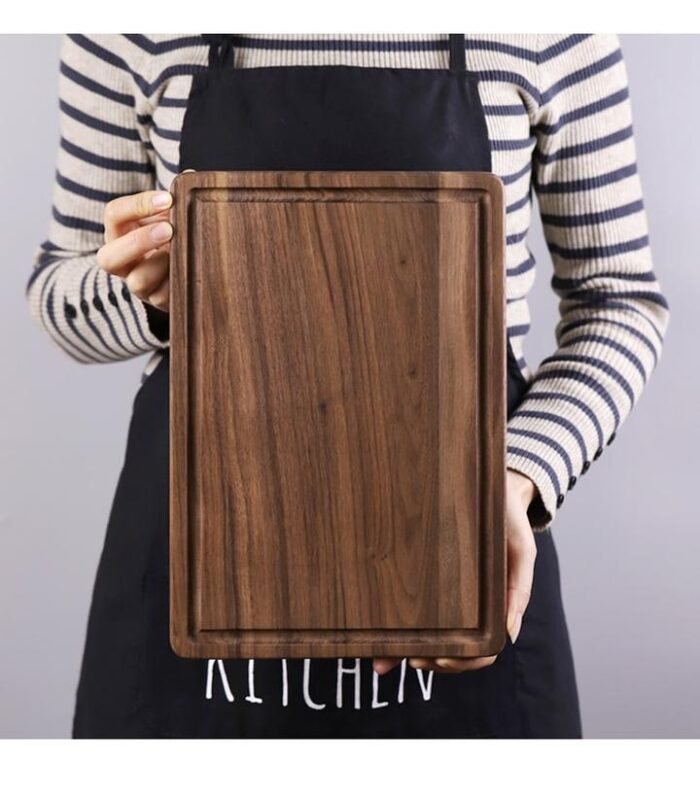 Black Walnut Wood Cutting Board Creative Whole Tray Fruit Chopping Cutting Board Wood Chopping Blocks For Kitchen - Image 9