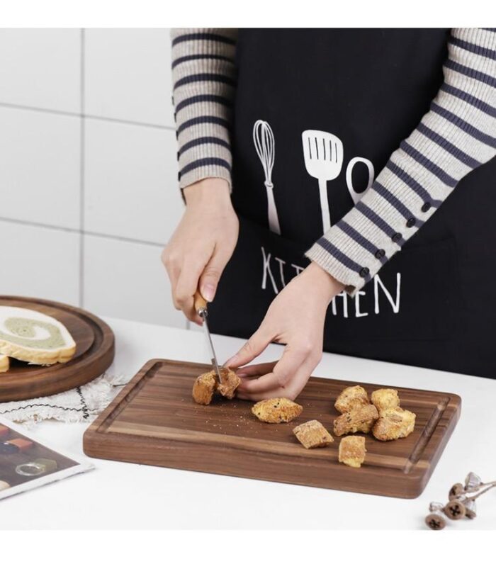 Black Walnut Wood Cutting Board Creative Whole Tray Fruit Chopping Cutting Board Wood Chopping Blocks For Kitchen - Image 7