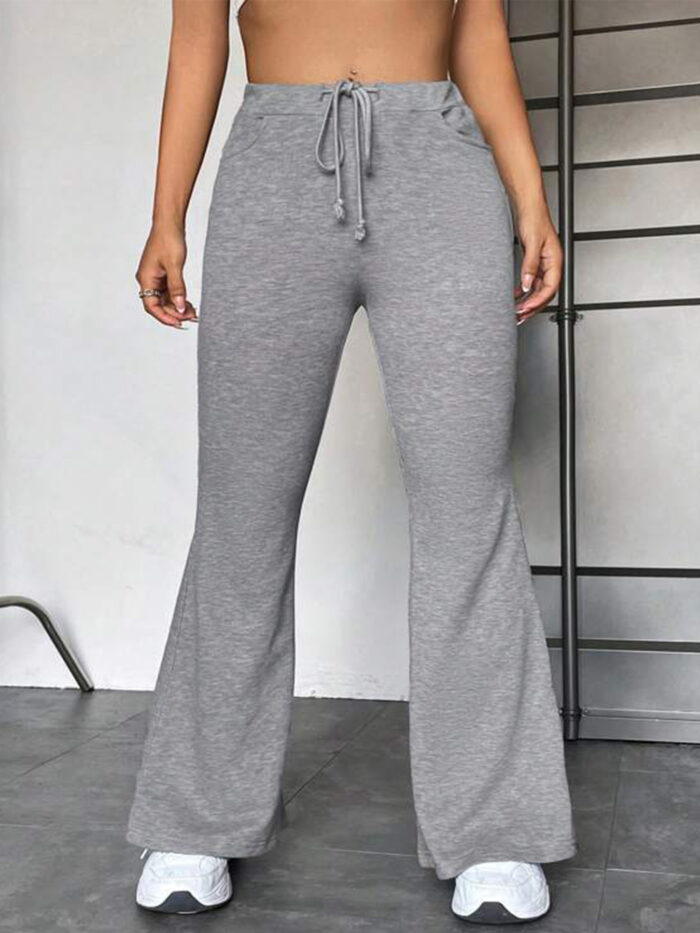 European And American Stitching Yoga Exercise Pants Outdoor Casual Flared Pants - Image 7