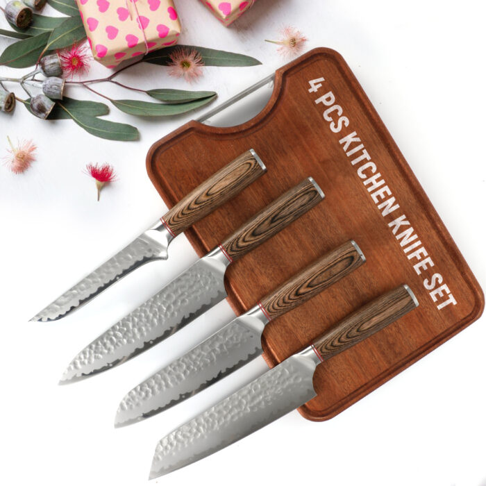 Chef Knife, Kiritsuke Knife, Santoku Knife, Boning Knife, Japanese Sharp Vegetable Knife Professional Slicing Knife With Rosewood Handle And Gift Box - Image 8