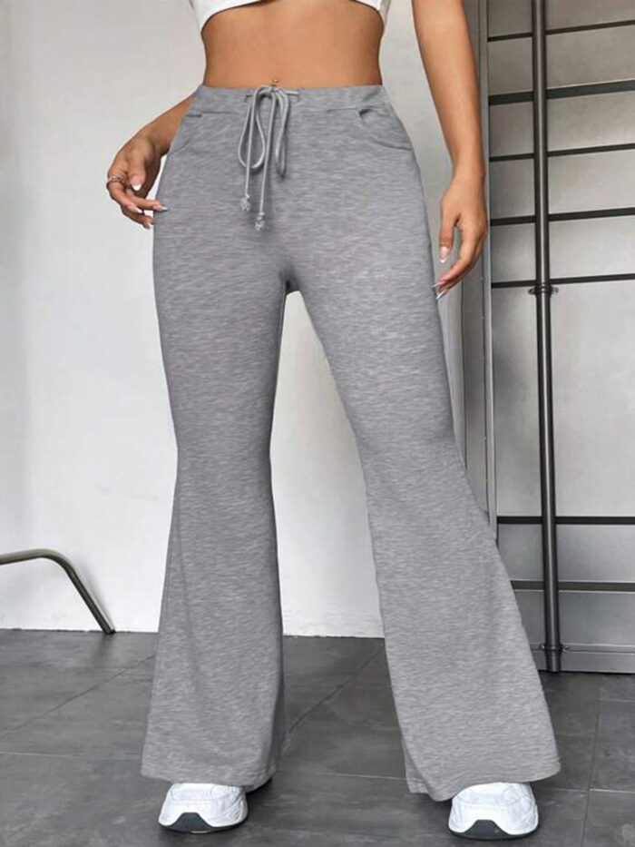 European And American Stitching Yoga Exercise Pants Outdoor Casual Flared Pants - Image 5