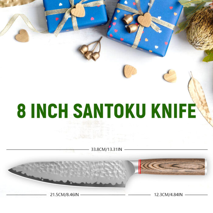 Chef Knife, Kiritsuke Knife, Santoku Knife, Boning Knife, Japanese Sharp Vegetable Knife Professional Slicing Knife With Rosewood Handle And Gift Box - Image 5